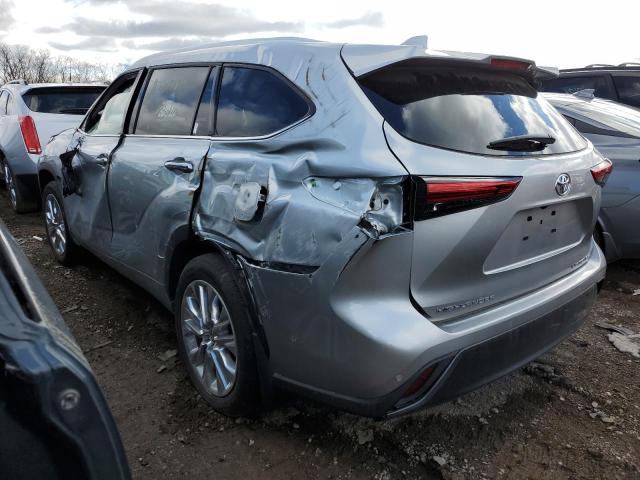 5TDKDRBH9PS517597 - 2023 TOYOTA HIGHLANDER L SILVER photo 2