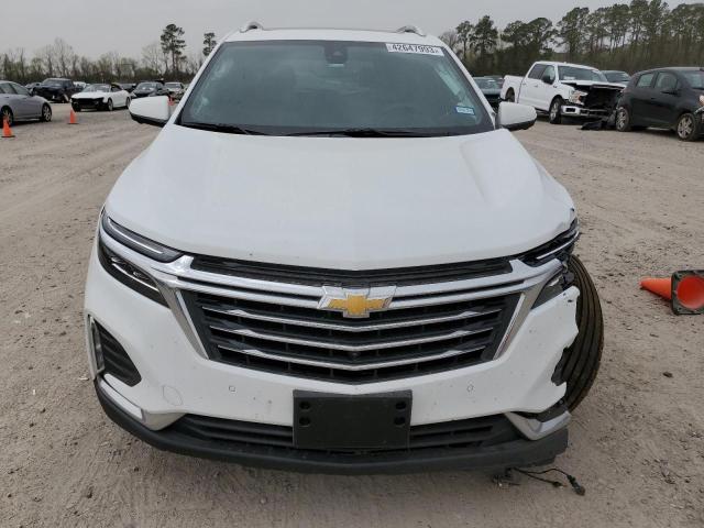 2GNAXXEV7N6127704 - 2022 CHEVROLET EQUINOX PREMIER WHITE photo 5