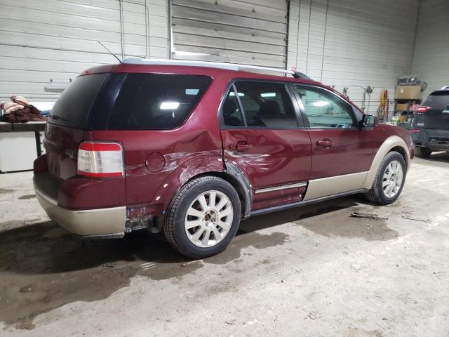 1FMDK08W28GA26599 - 2008 FORD TAURUS X EDDIE BAUER MAROON photo 3