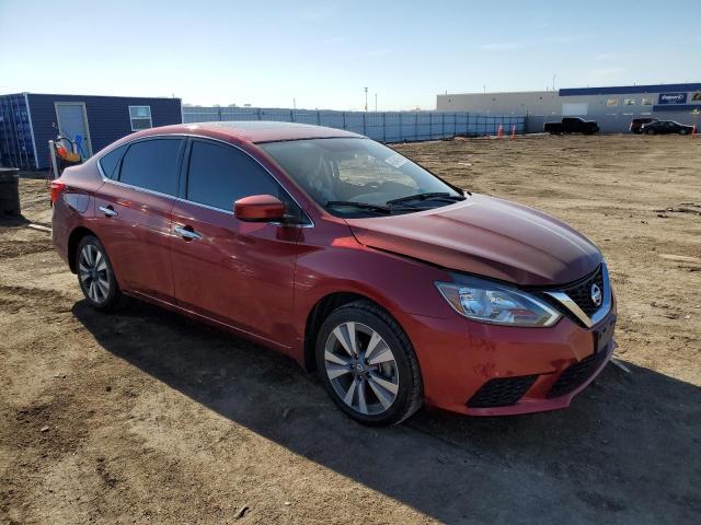 3N1AB7AP4KY393984 - 2019 NISSAN SENTRA S RED photo 4