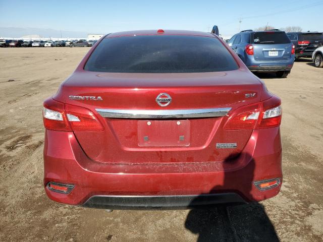 3N1AB7AP4KY393984 - 2019 NISSAN SENTRA S RED photo 6