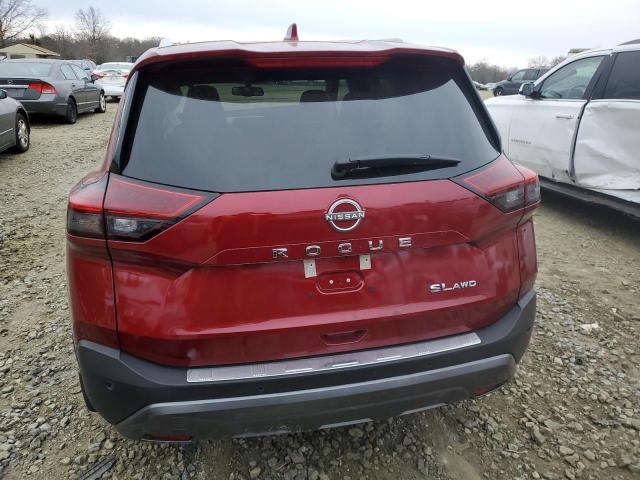 5N1BT3CB4NC693560 - 2022 NISSAN ROGUE SL RED photo 6