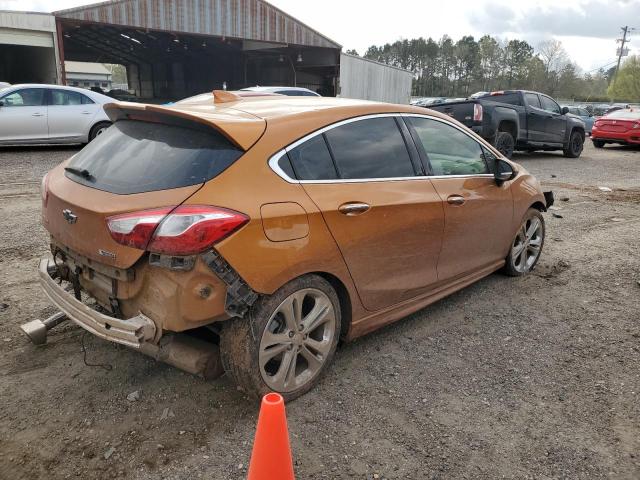 3G1BF6SM4HS600530 - 2017 CHEVROLET CRUZE PREMIER ORANGE photo 3