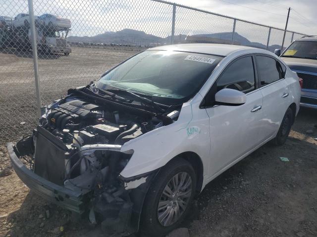 3N1AB7AP5KY334197 - 2019 NISSAN SENTRA S WHITE photo 1