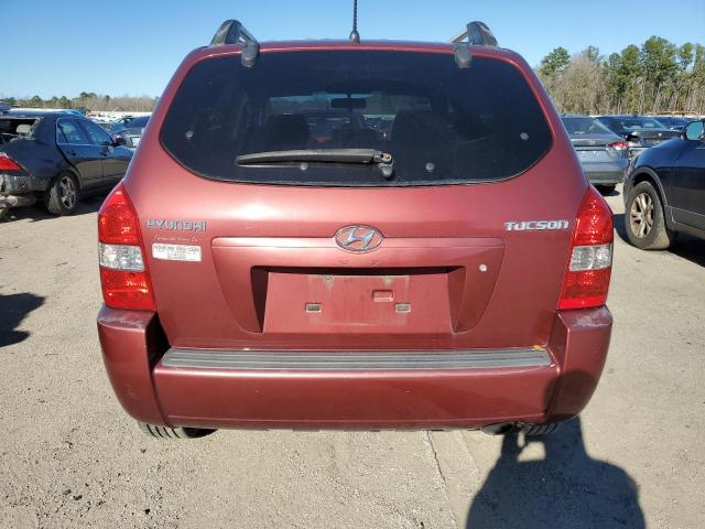 KM8JM12B27U613345 - 2007 HYUNDAI TUCSON GLS RED photo 6