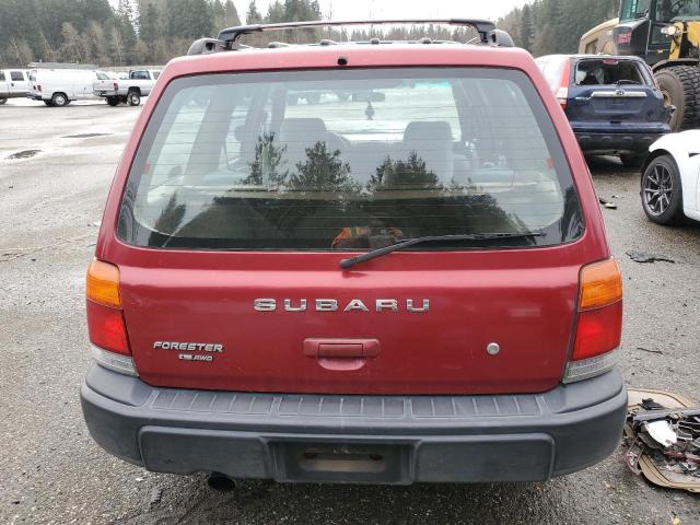 JF1SF6358YH724488 - 2000 SUBARU FORESTER L RED photo 6