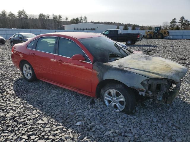 2G1WF5E33D1170395 - 2013 CHEVROLET IMPALA LS RED photo 4