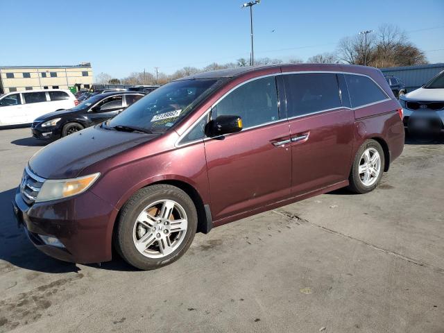 5FNRL5H95BB046622 - 2011 HONDA ODYSSEY TOURING MAROON photo 1