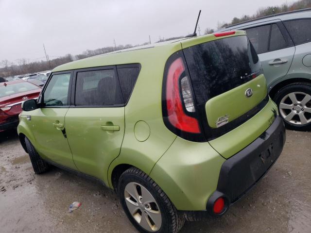 KNDJN2A2XE7739201 - 2014 KIA SOUL GREEN photo 2