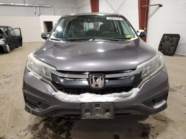 5J6RM4H3XFL024888 - 2015 HONDA CR-V LX GRAY photo 5