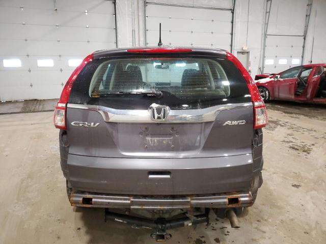 5J6RM4H3XFL024888 - 2015 HONDA CR-V LX GRAY photo 6