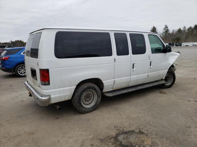 1FMNE1BW4EDA85645 - 2014 FORD ECONOLINE E150 WAGON WHITE photo 3