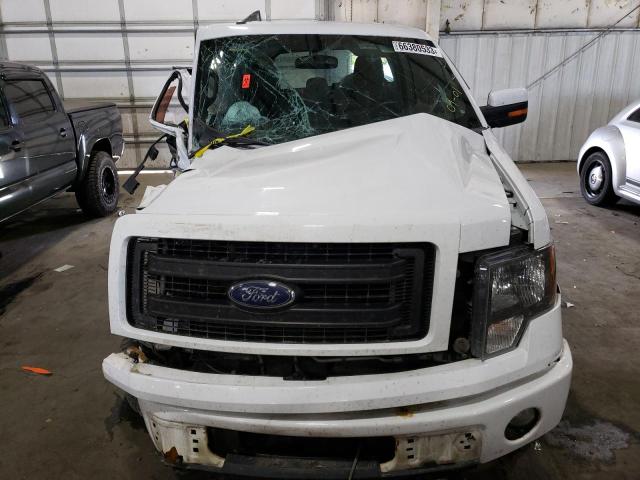 1FTFX1EF7EFA79440 - 2014 FORD F150 SUPER CAB WHITE photo 5