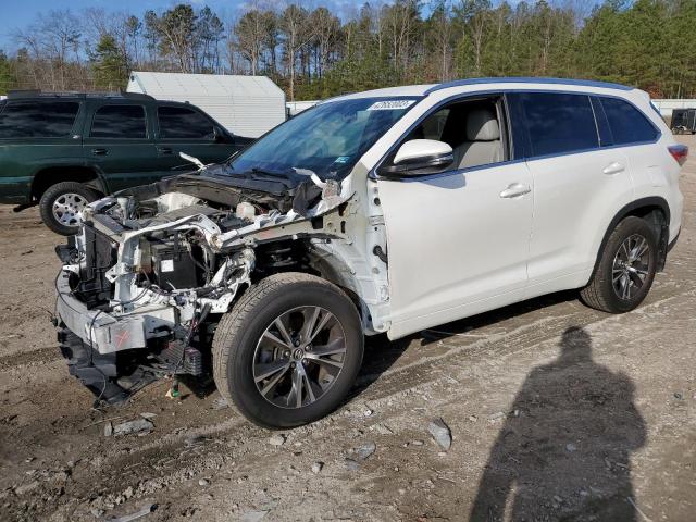 5TDJKRFH4GS327590 - 2016 TOYOTA HIGHLANDER XLE WHITE photo 1