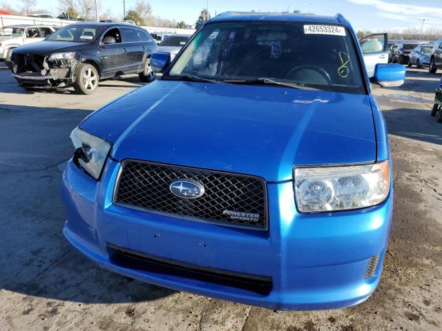 JF1SG66668G717756 - 2008 SUBARU FORESTER SPORTS 2.5X BLUE photo 5