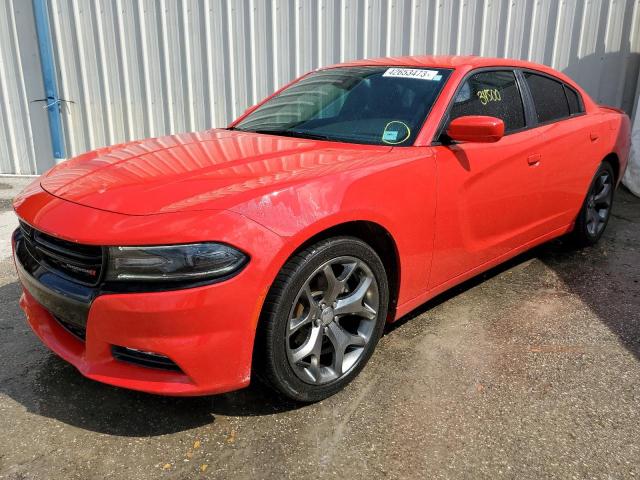 2C3CDXHGXGH180058 - 2016 DODGE CHARGER SXT RED photo 1