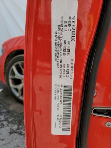 2C3CDXHGXGH180058 - 2016 DODGE CHARGER SXT RED photo 12