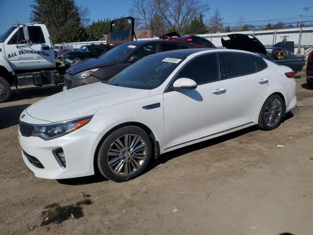 5XXGV4L29JG218992 - 2018 KIA OPTIMA SXL WHITE photo 1