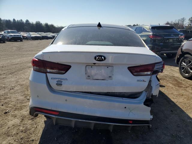 5XXGV4L29JG218992 - 2018 KIA OPTIMA SXL WHITE photo 6