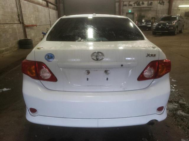 2T1BE40E89C026748 - 2009 TOYOTA COROLLA XR WHITE photo 6