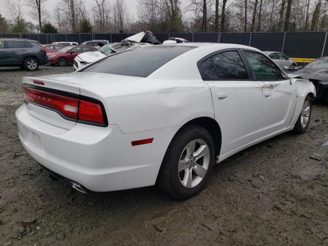 2C3CDXBG8EH284635 - 2014 DODGE CHARGER SE WHITE photo 3