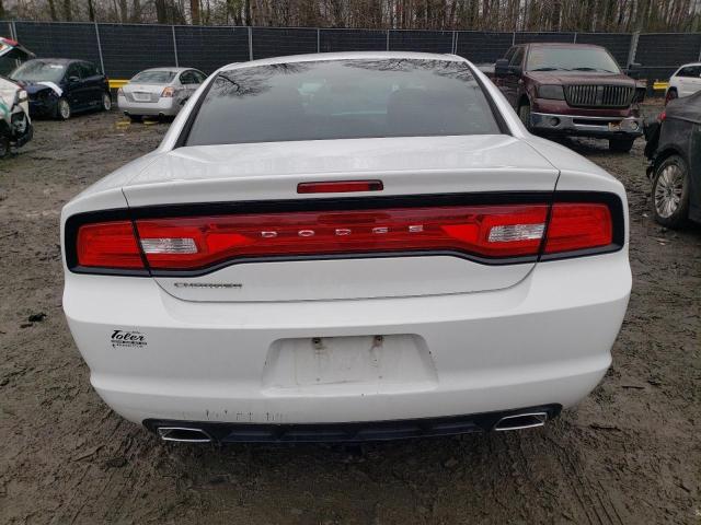 2C3CDXBG8EH284635 - 2014 DODGE CHARGER SE WHITE photo 6