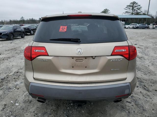 2HNYD28387H522313 - 2007 ACURA MDX TECHNOLOGY TAN photo 6