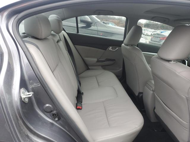 2HGFB2F93FH542284 - 2015 HONDA CIVIC EXL ნაცრისფერი ფოტო 10