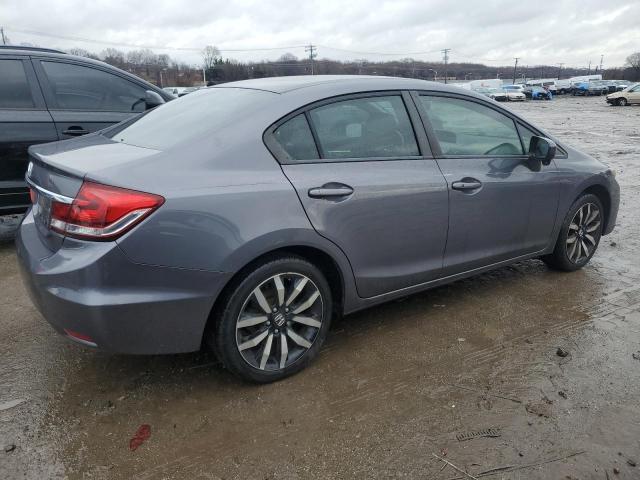 2HGFB2F93FH542284 - 2015 HONDA CIVIC EXL ნაცრისფერი ფოტო 3