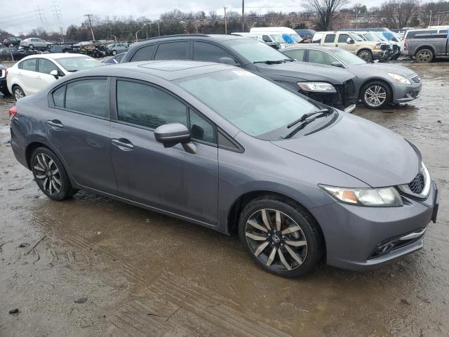 2HGFB2F93FH542284 - 2015 HONDA CIVIC EXL ნაცრისფერი ფოტო 4