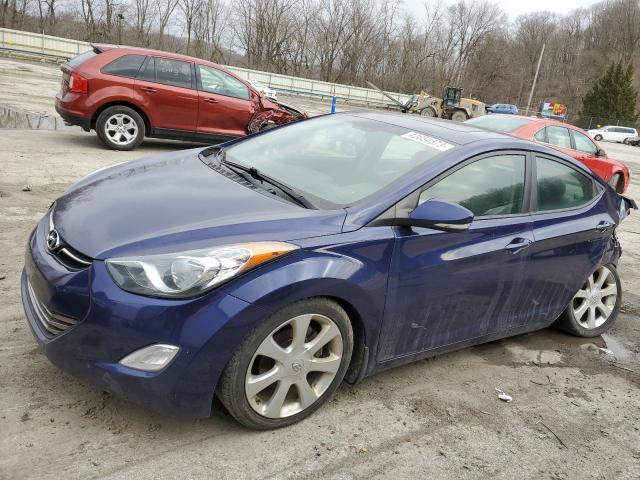 5NPDH4AE9CH118339 - 2012 HYUNDAI ELANTRA GLS BLUE photo 1