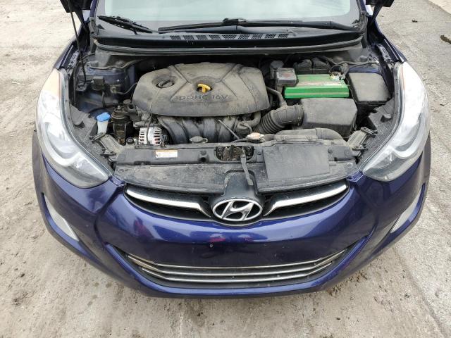 5NPDH4AE9CH118339 - 2012 HYUNDAI ELANTRA GLS BLUE photo 11