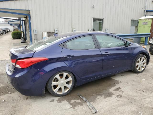 5NPDH4AE9CH118339 - 2012 HYUNDAI ELANTRA GLS BLUE photo 3