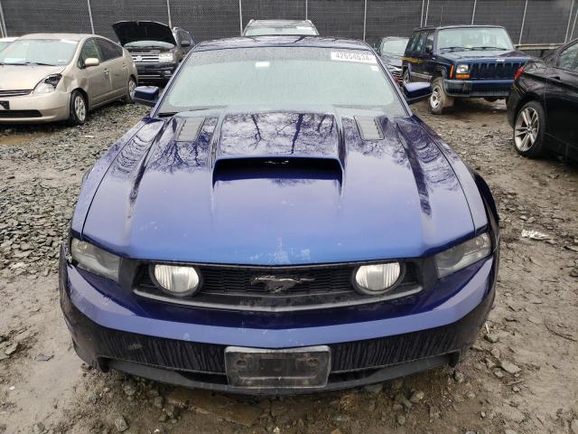 1ZVBP8CF4B5110443 - 2011 FORD MUSTANG GT BLUE photo 5