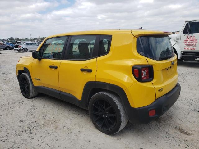 ZACCJAAW1GPC67509 - 2016 JEEP RENEGADE SPORT YELLOW photo 2