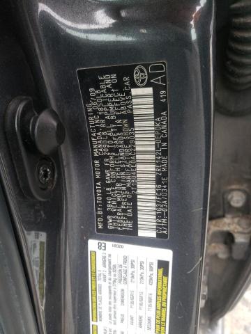 2T1BU4EE0AC229035 - 2010 TOYOTA COROLLA BASE 灰色 照片 12