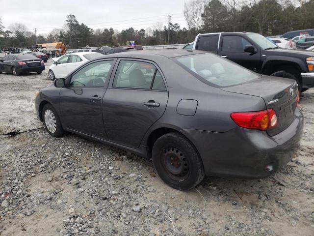 2T1BU4EE0AC229035 - 2010 TOYOTA COROLLA BASE GRAY photo 2