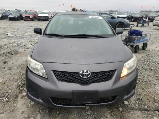 2T1BU4EE0AC229035 - 2010 TOYOTA COROLLA BASE GRAY photo 5