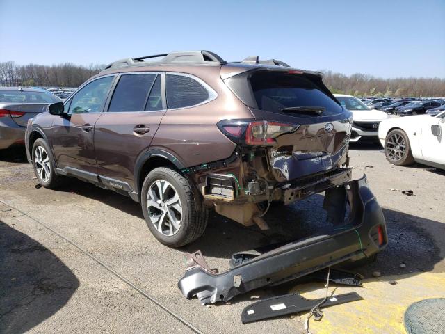 4S4BTANC7L3243277 - 2020 SUBARU OUTBACK LIMITED BROWN photo 2