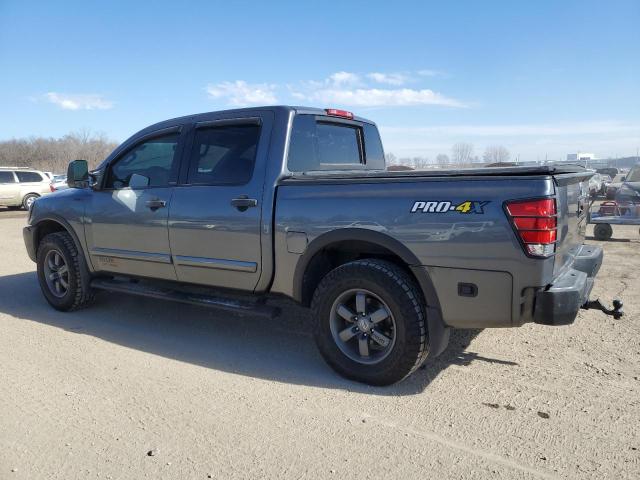 1N6AA0EC4DN308623 - 2013 NISSAN TITAN S GRAY photo 2