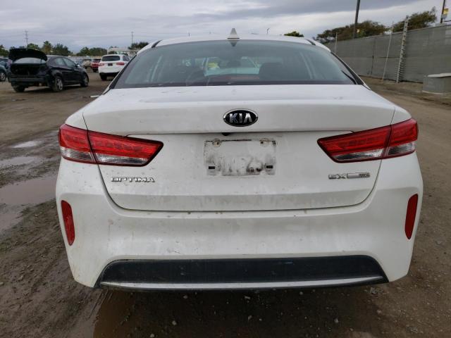 KNAGU4LE7J5022662 - 2018 KIA OPTIMA HYBRID WHITE photo 6