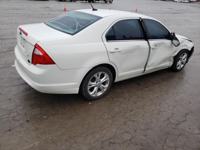 3FAHP0HA2CR407386 - 2012 FORD FUSION SE CREAM photo 3