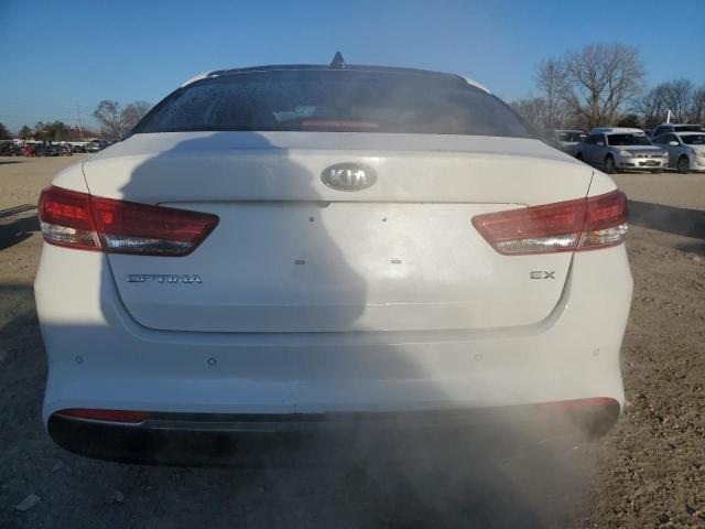 5XXGU4L34JG231676 - 2018 KIA OPTIMA EX WHITE photo 6