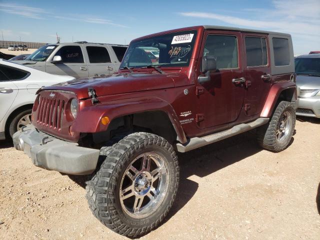 1J4GA59109L769687 - 2009 JEEP WRANGLER U SAHARA BURGUNDY photo 1