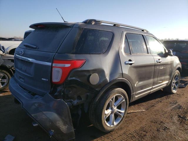 1FM5K8F82FGC59449 - 2015 FORD EXPLORER LIMITED GRAY photo 3