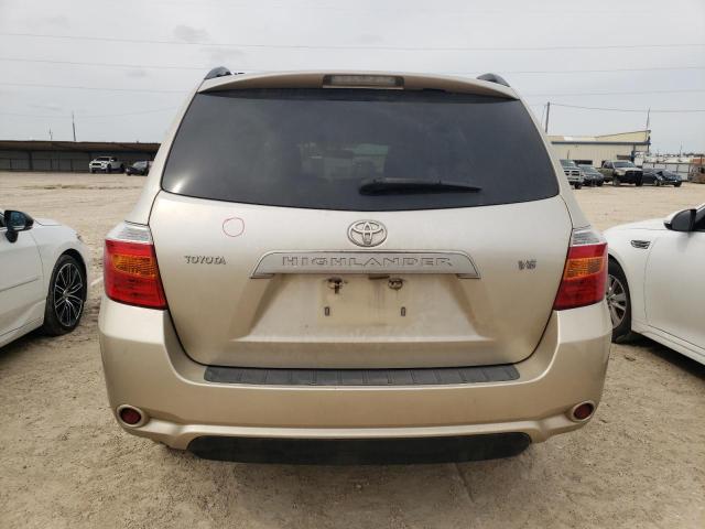 JTEDS41A182062318 - 2008 TOYOTA HIGHLANDER TAN photo 6