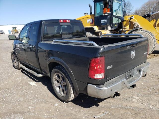 1C6RD7JT7CS343725 - 2012 DODGE RAM 1500 LARAMIE BLACK photo 2