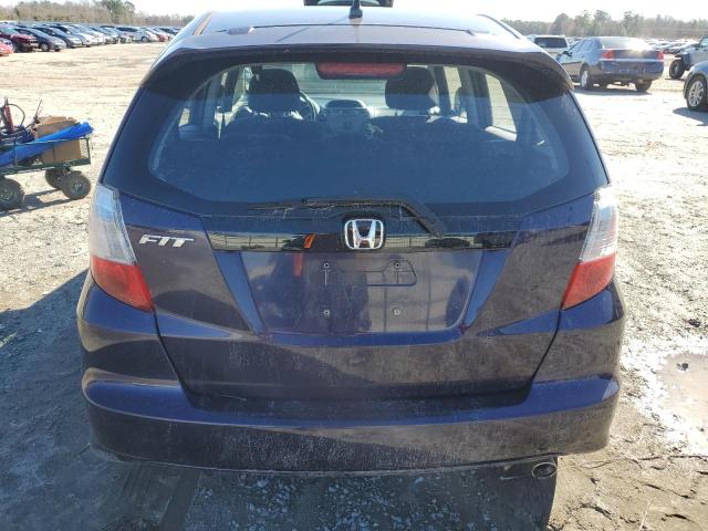 JHMGE8H47AC017396 - 2010 HONDA FIT SPORT BLUE photo 6