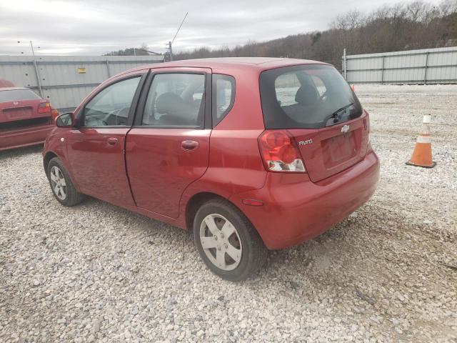 KL1TD66686B577461 - 2006 CHEVROLET AVEO BASE Qırmızı foto 2