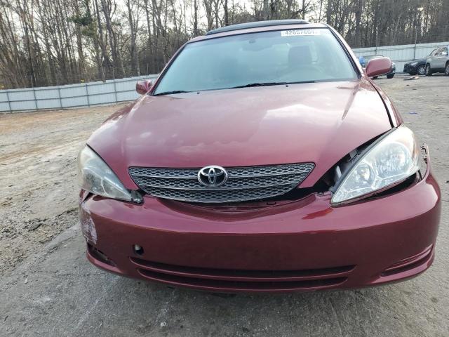 JTDBF32K120040338 - 2002 TOYOTA CAMRY LE BURGUNDY photo 5